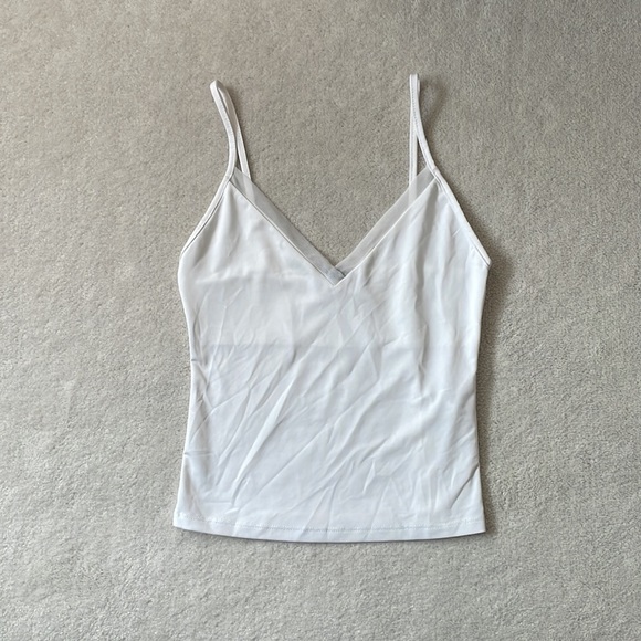 Zara White Cami with Mesh details - Picture 2 of 10